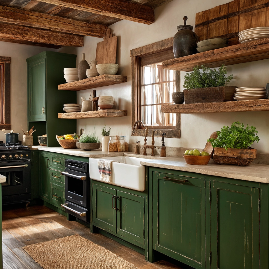 emerald green kitchen cabinets 49