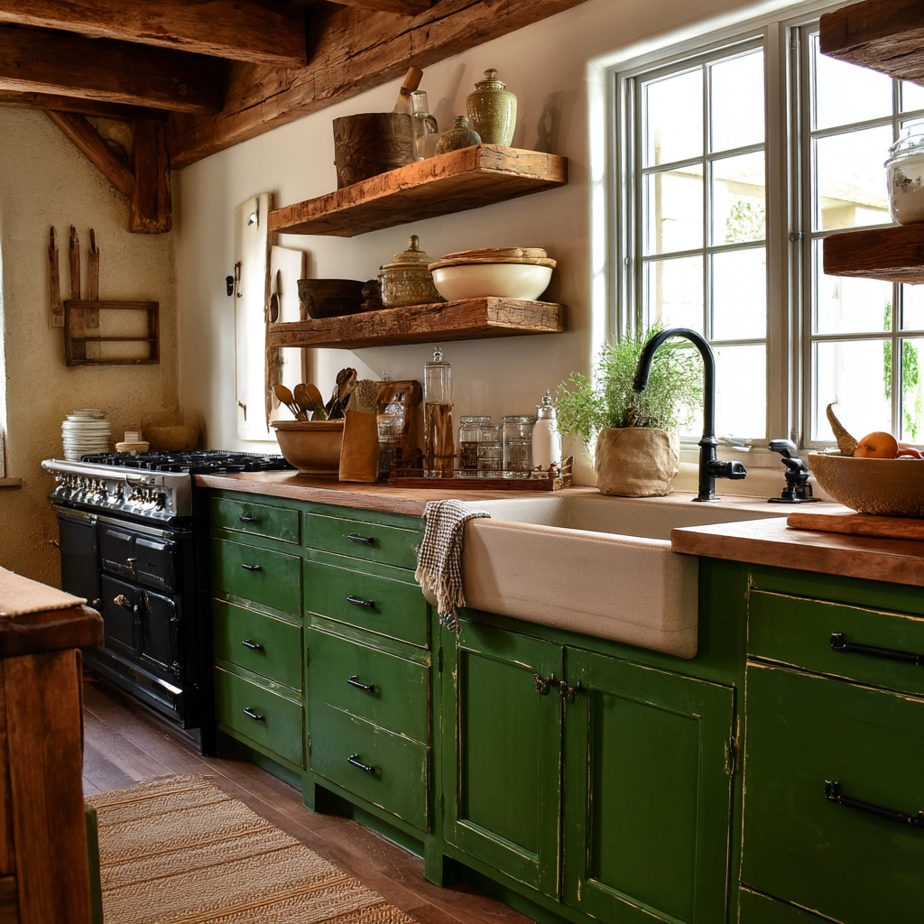 emerald green kitchen cabinets 50