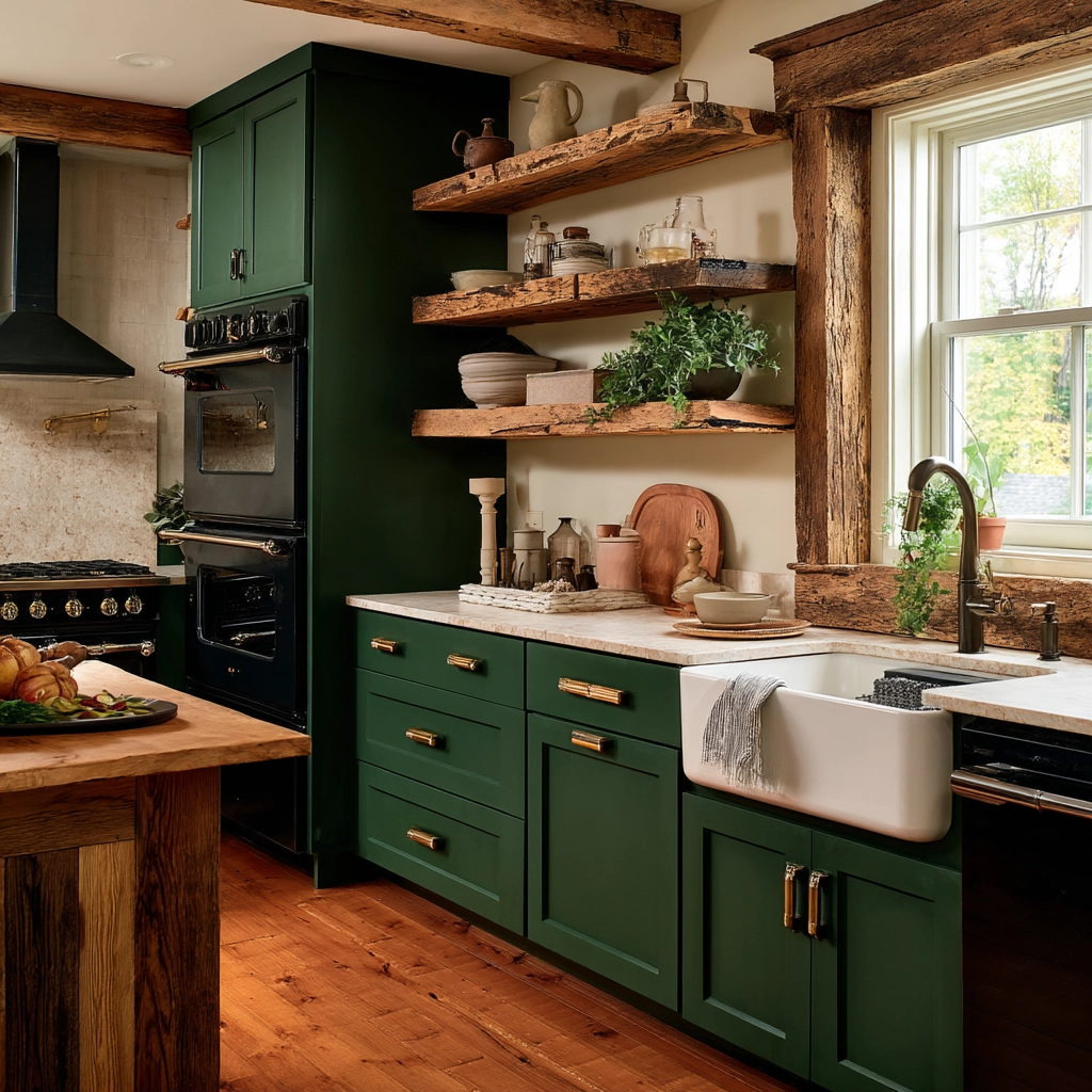 emerald green kitchen cabinets 52