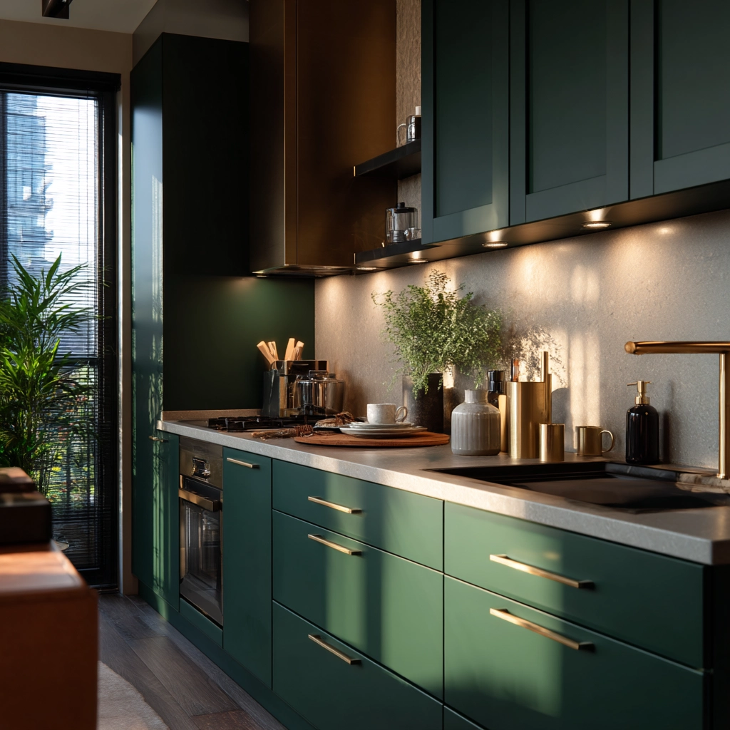 emerald green kitchen cabinets 54