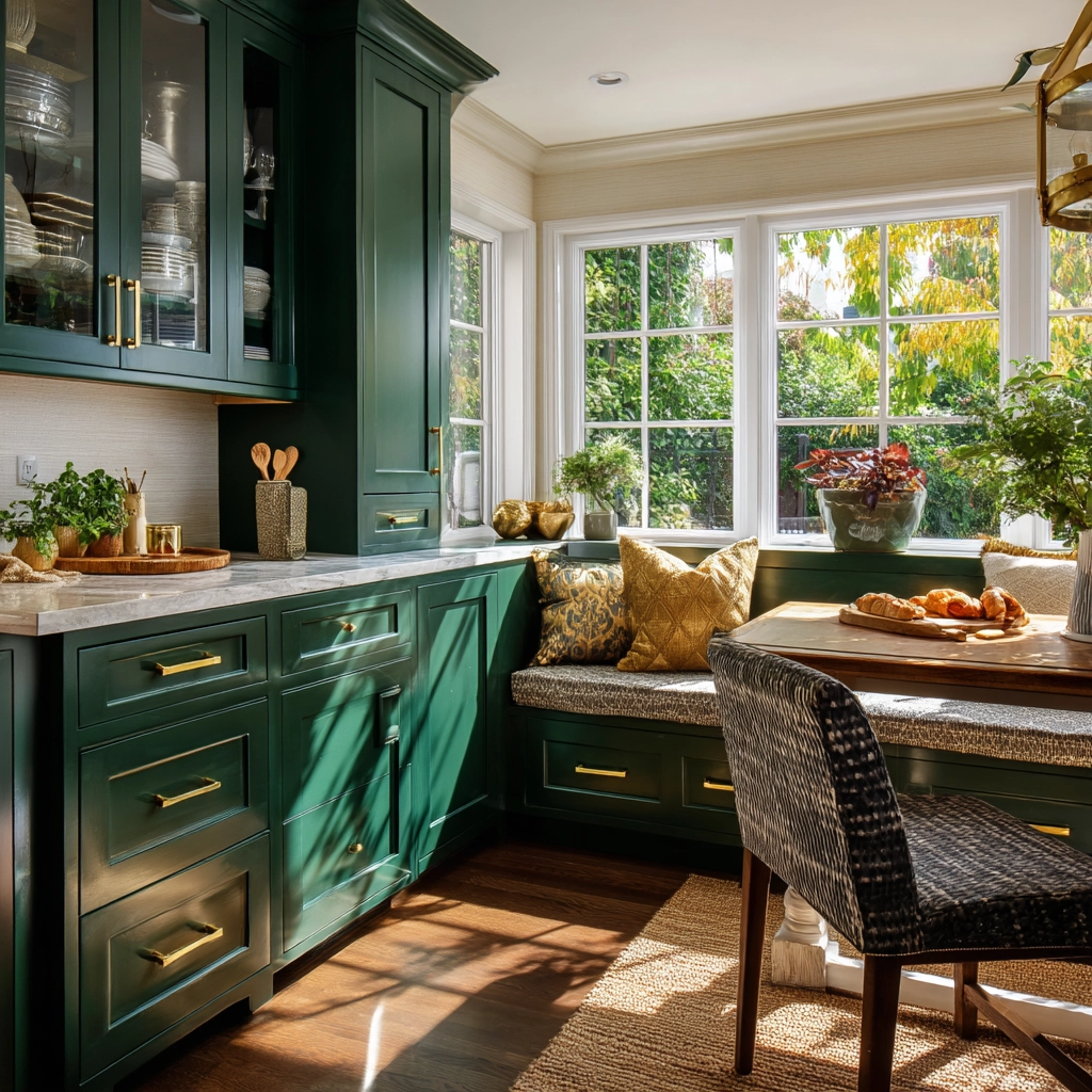 emerald green kitchen cabinets 57
