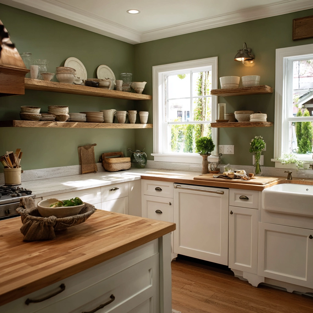 farmhouse kitchen paint colors 1
