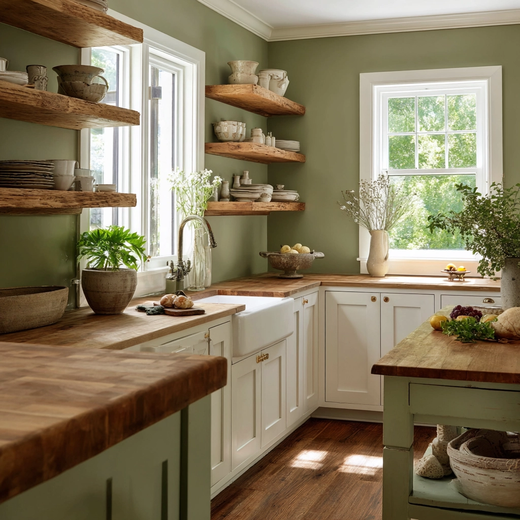 farmhouse kitchen paint colors 2