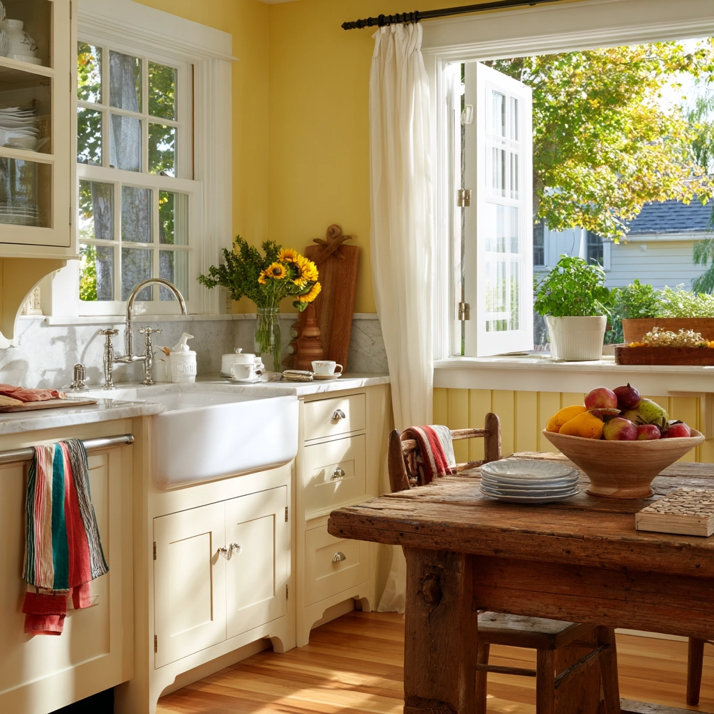 farmhouse kitchen paint colors 25