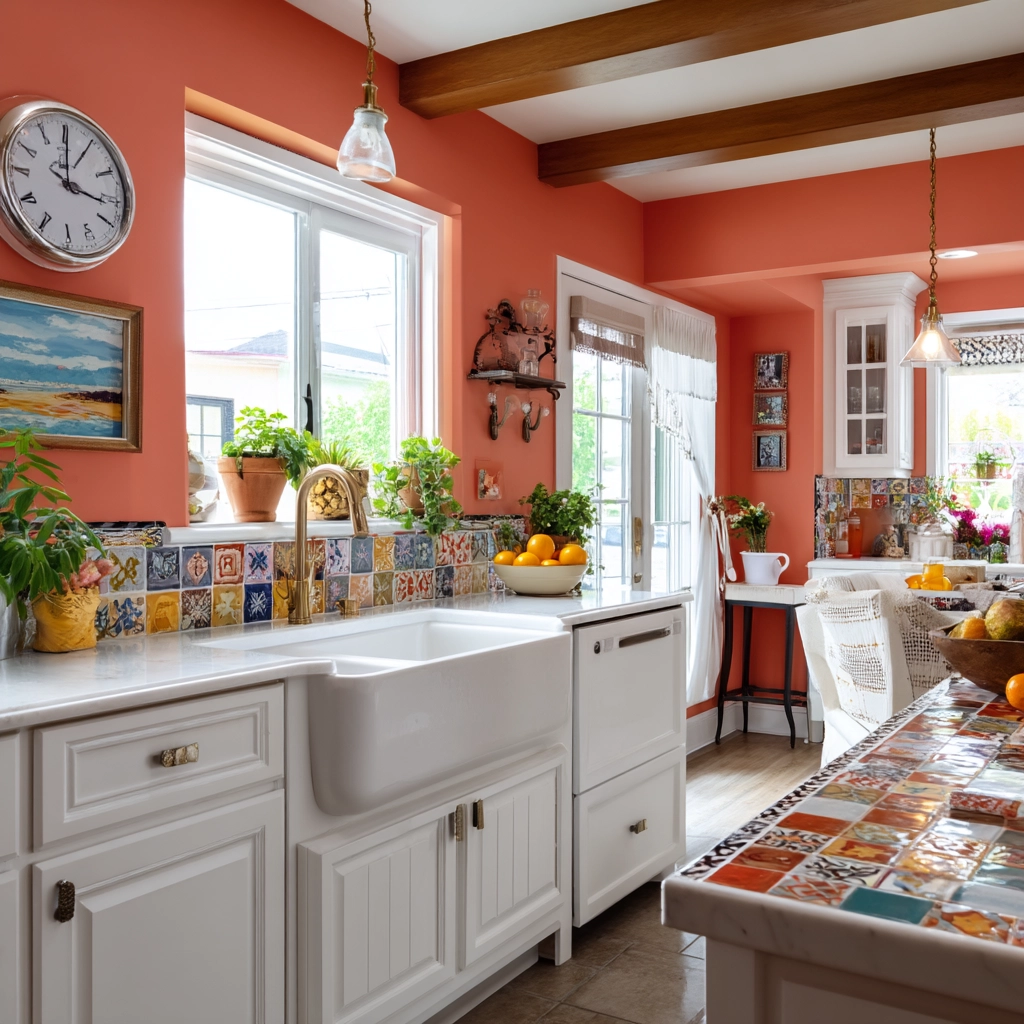 farmhouse kitchen paint colors 46