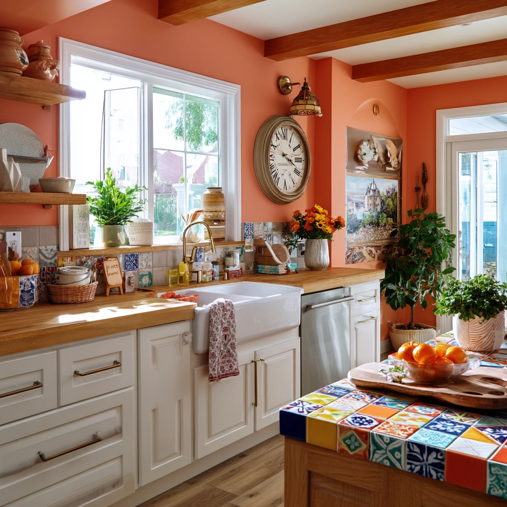 farmhouse kitchen paint colors 47