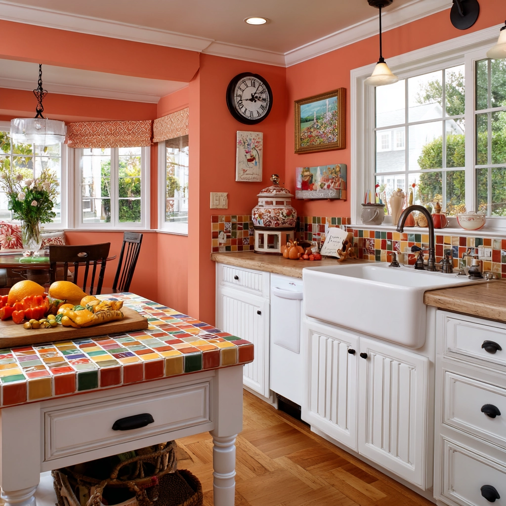 farmhouse kitchen paint colors 48