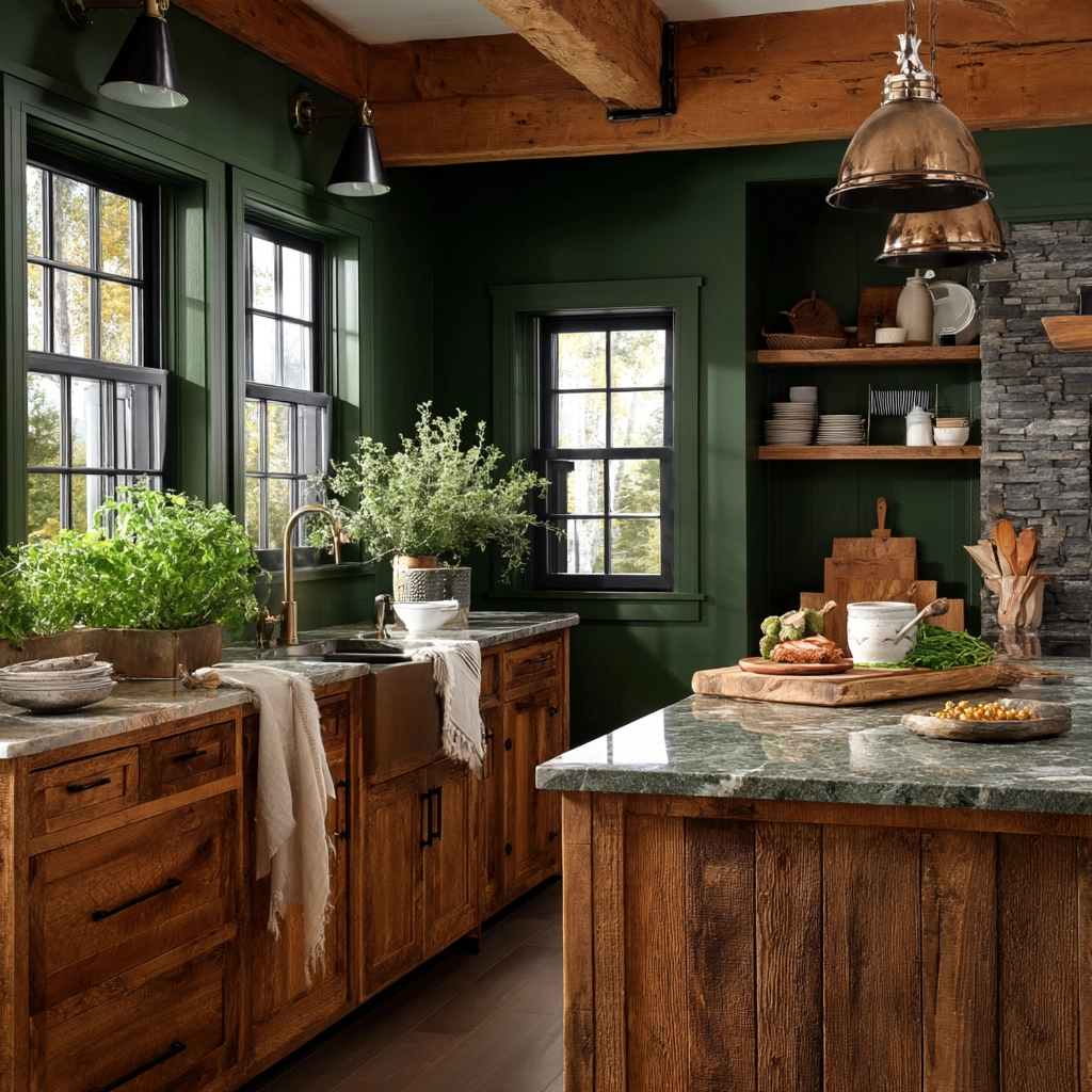 farmhouse kitchen paint colors 55