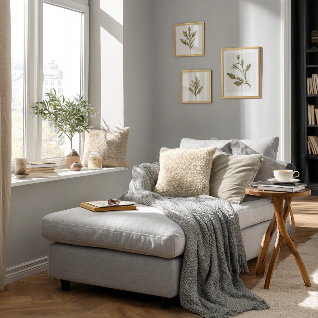 gray boho bedroom 13