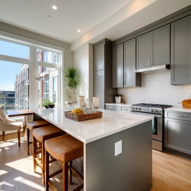 gray kitchen cabinets 1