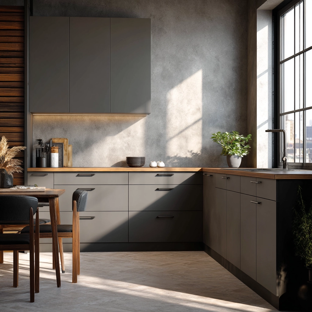 gray kitchen cabinets 10