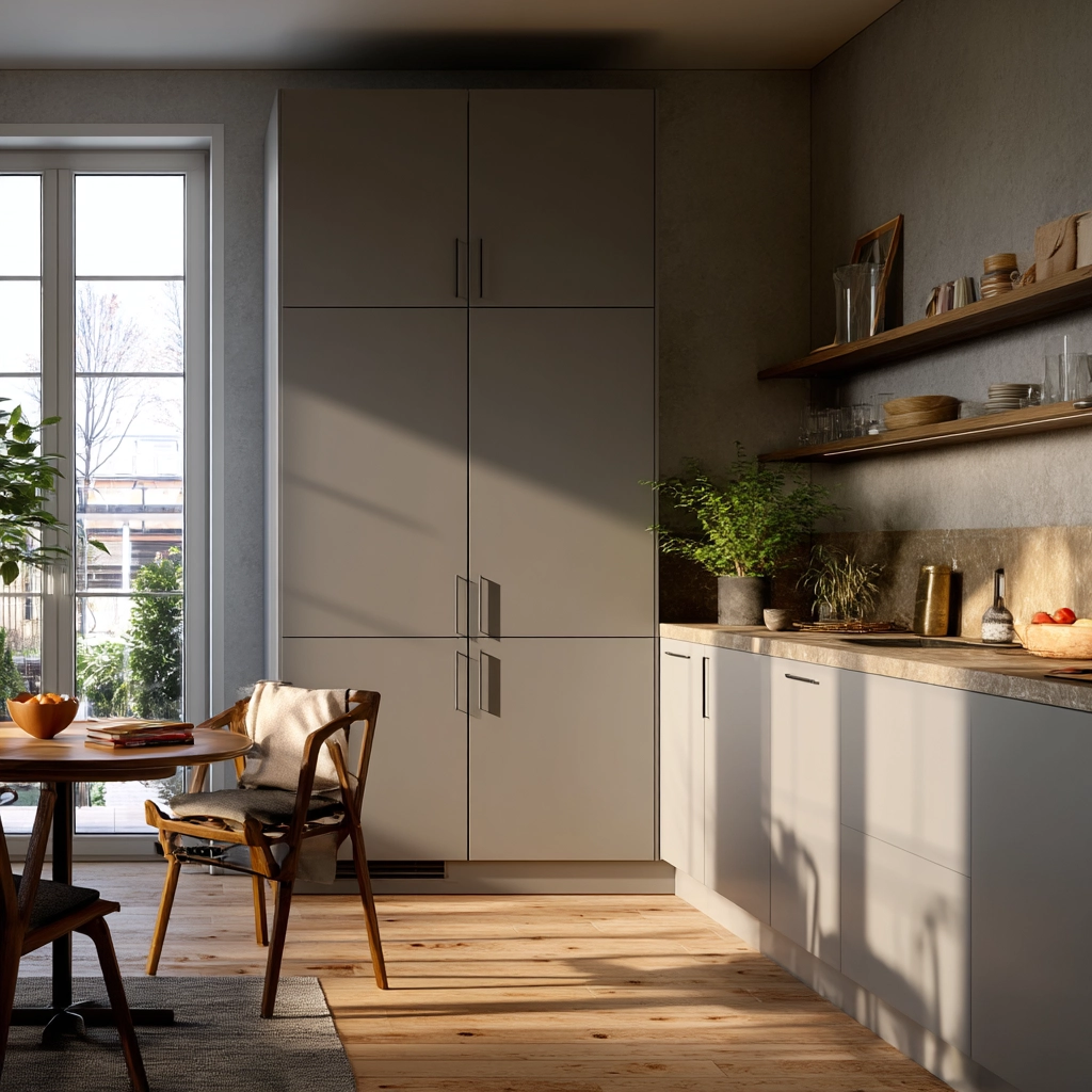 gray kitchen cabinets 11