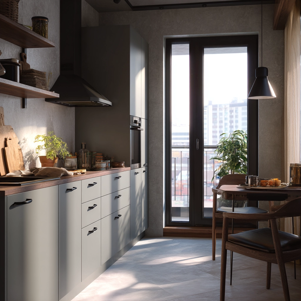 gray kitchen cabinets 12