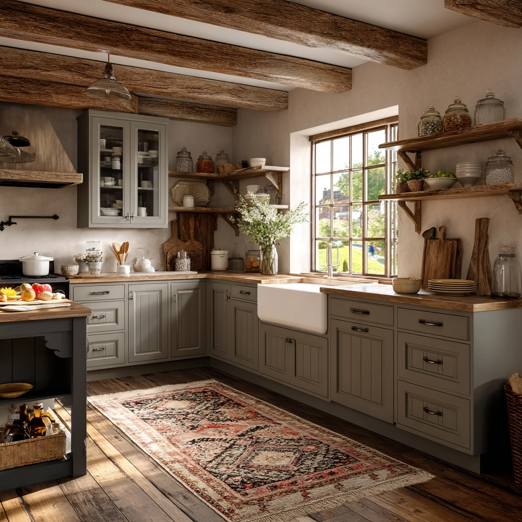 gray kitchen cabinets 15