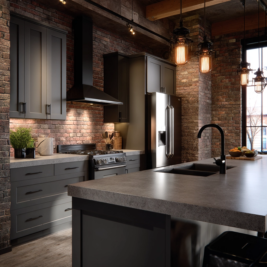 gray kitchen cabinets 19