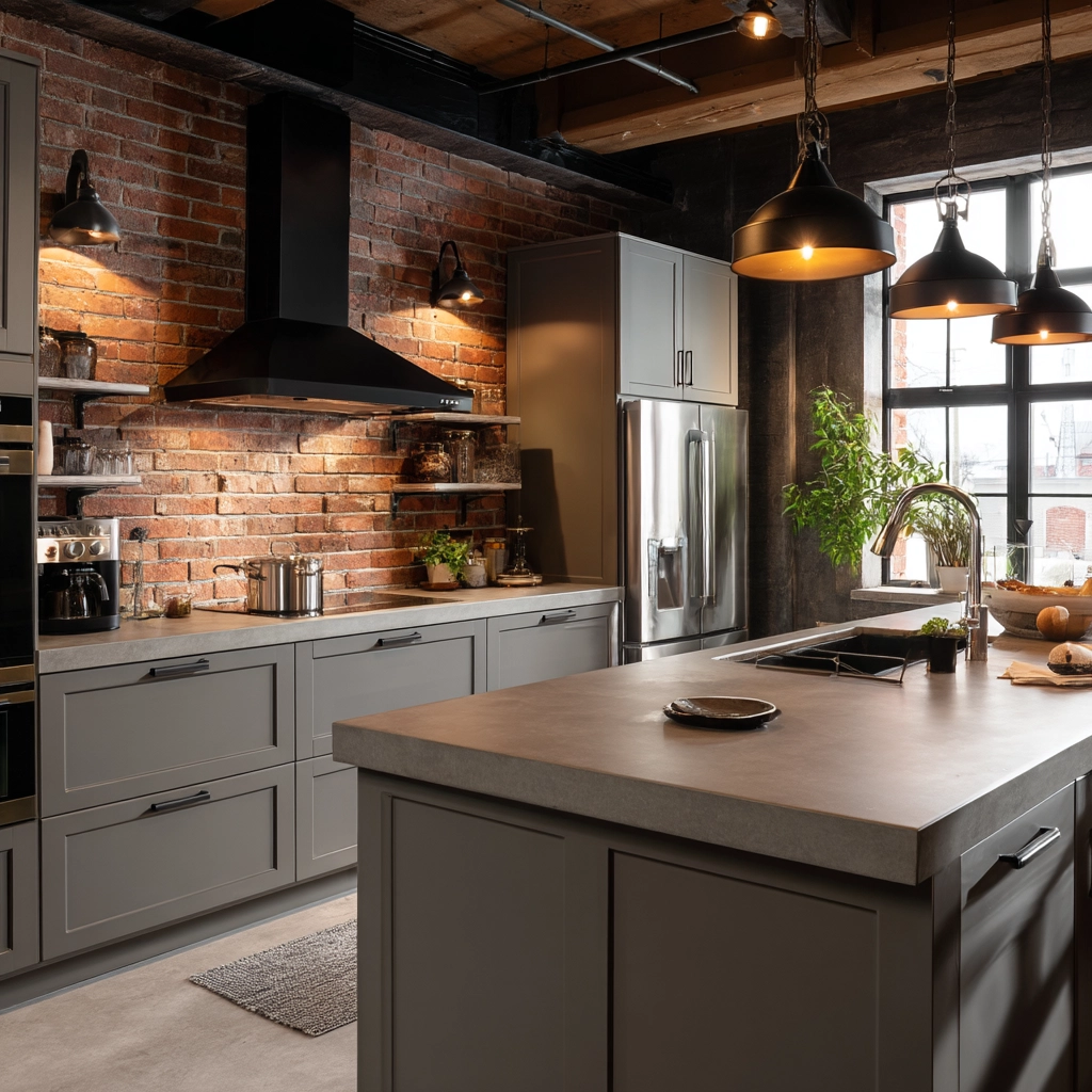gray kitchen cabinets 20