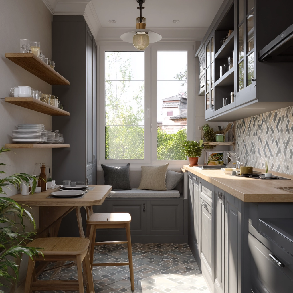 gray kitchen cabinets 25