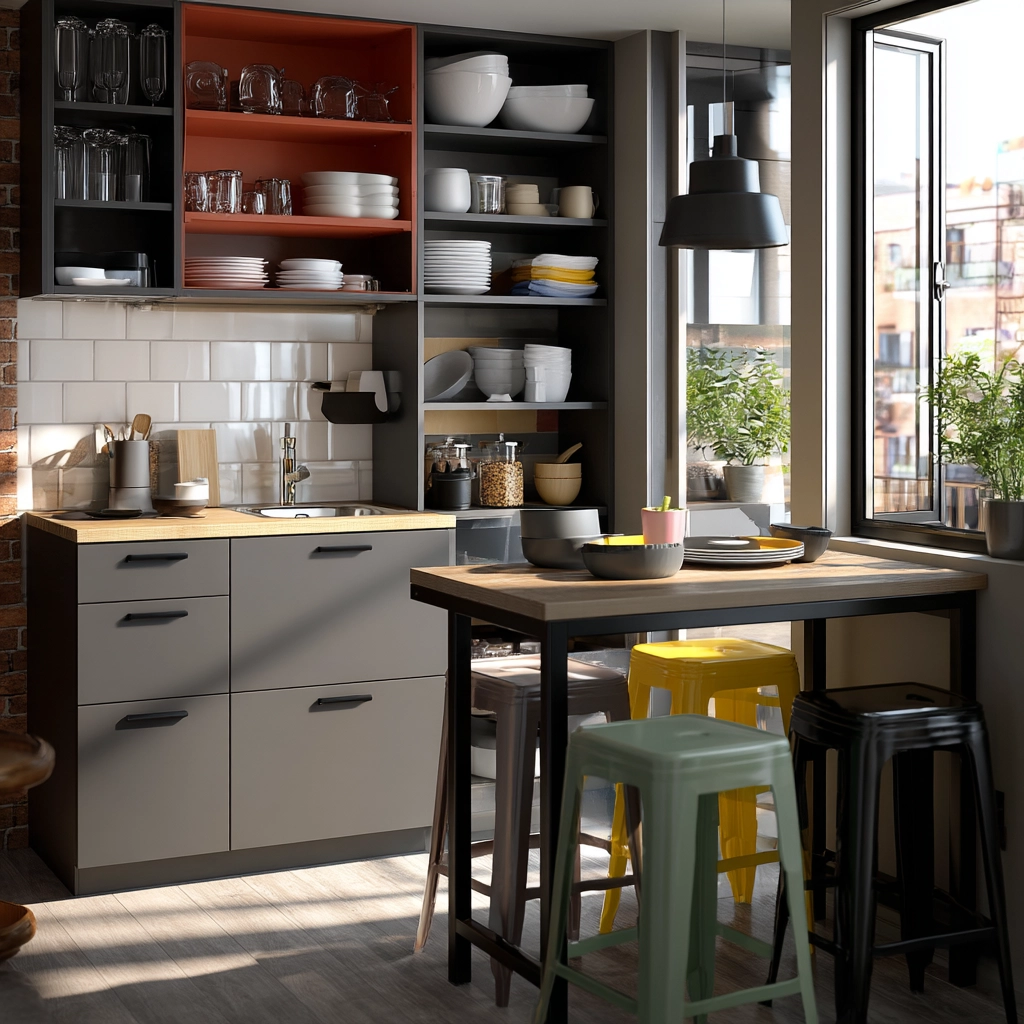 gray kitchen cabinets 26