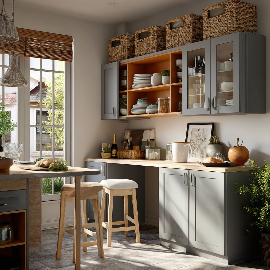 gray kitchen cabinets 27