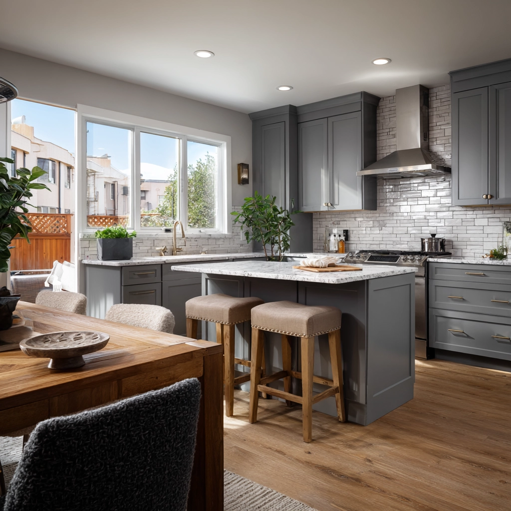 gray kitchen cabinets 3