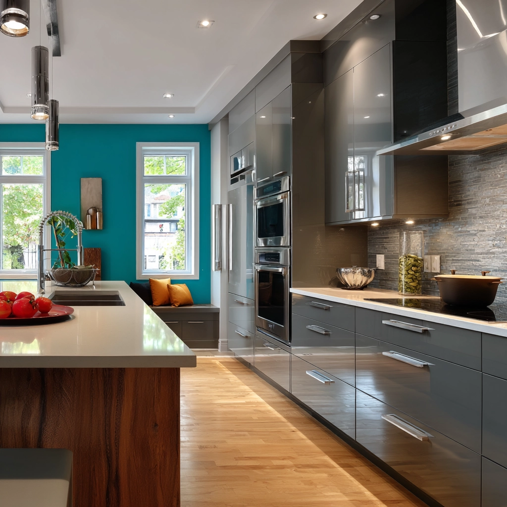 gray kitchen cabinets 36
