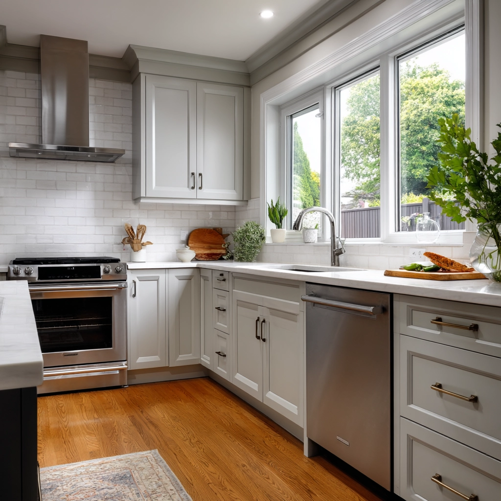 gray kitchen cabinets 37