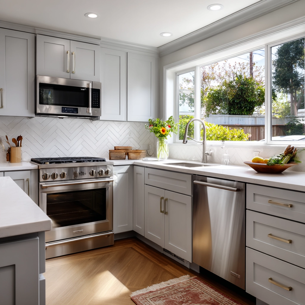 gray kitchen cabinets 39