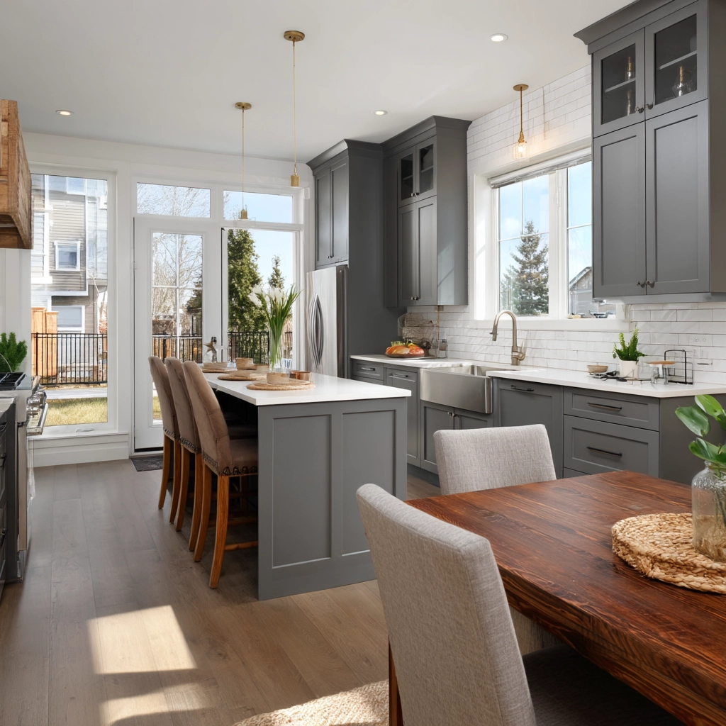 gray kitchen cabinets 4