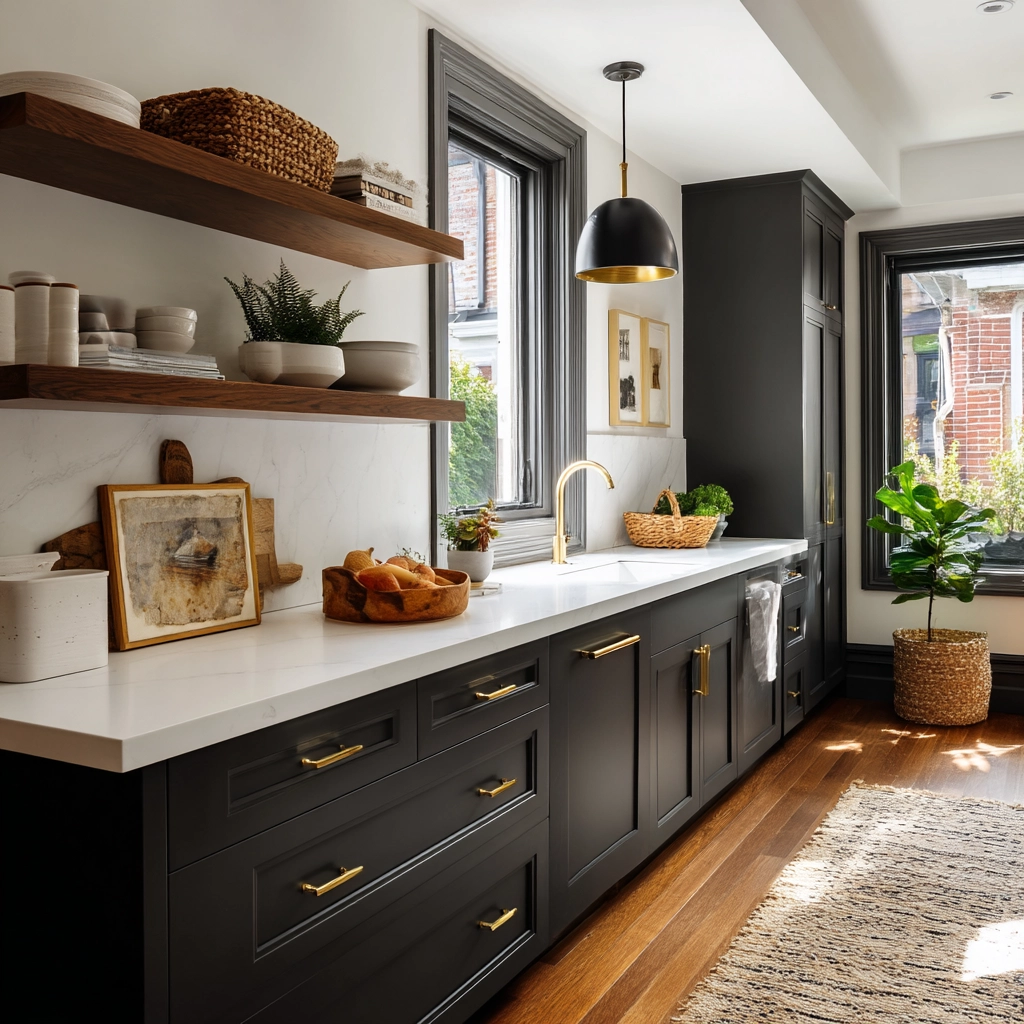 gray kitchen cabinets 48