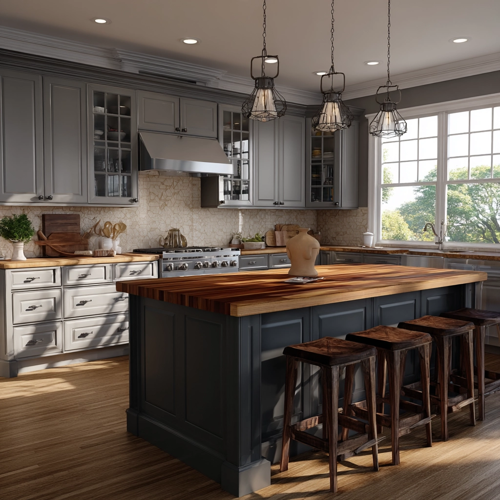 gray kitchen cabinets 56
