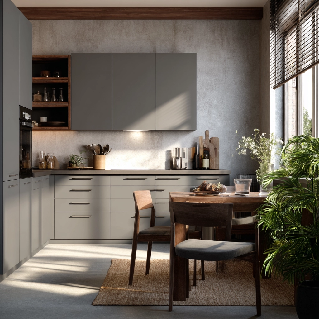 gray kitchen cabinets 9