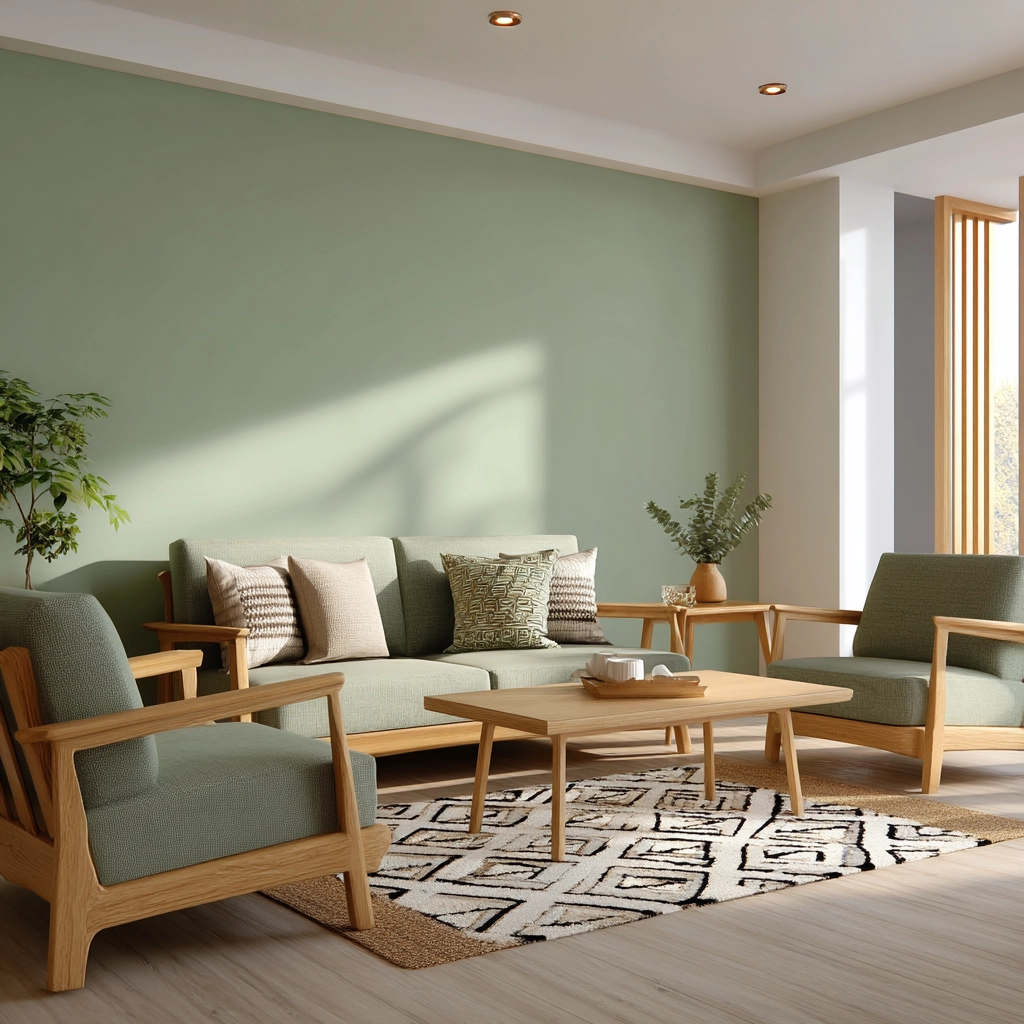 green living room decor 14