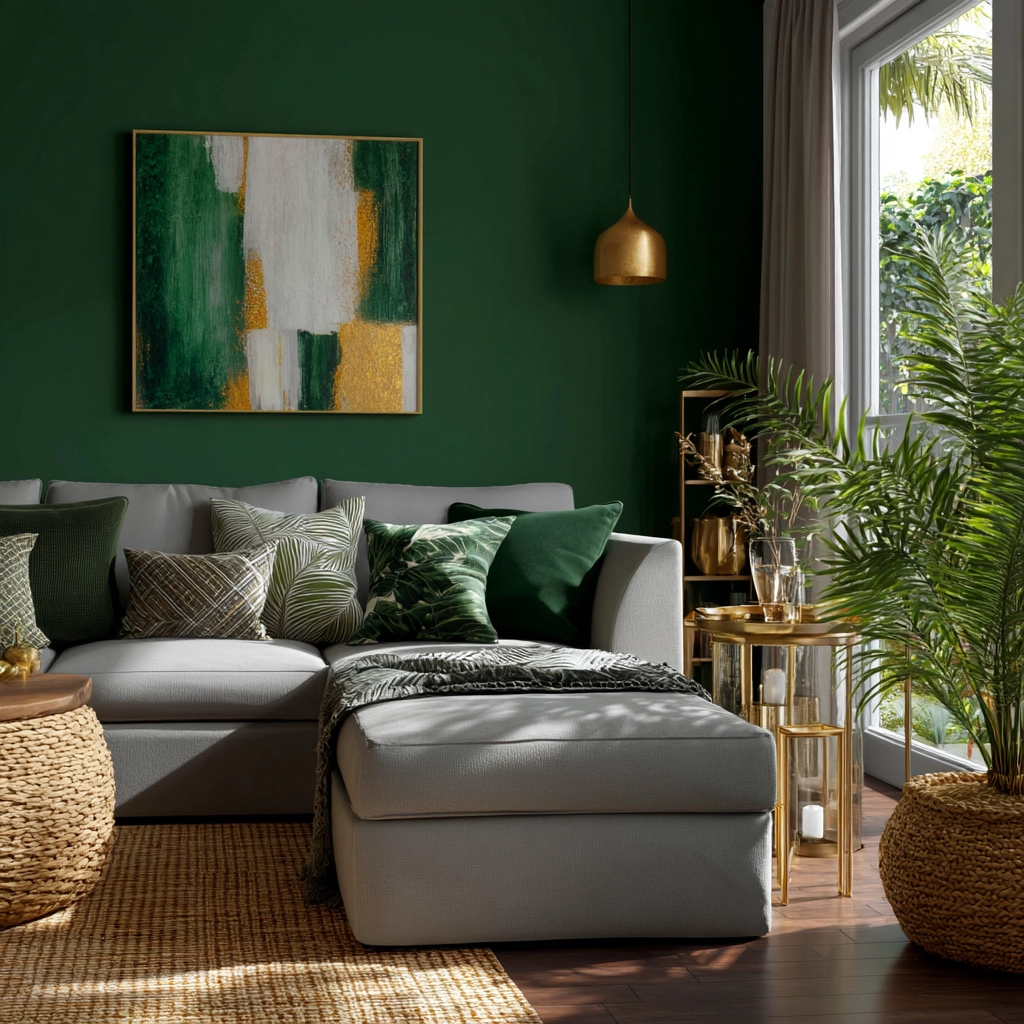 green living room decor 18
