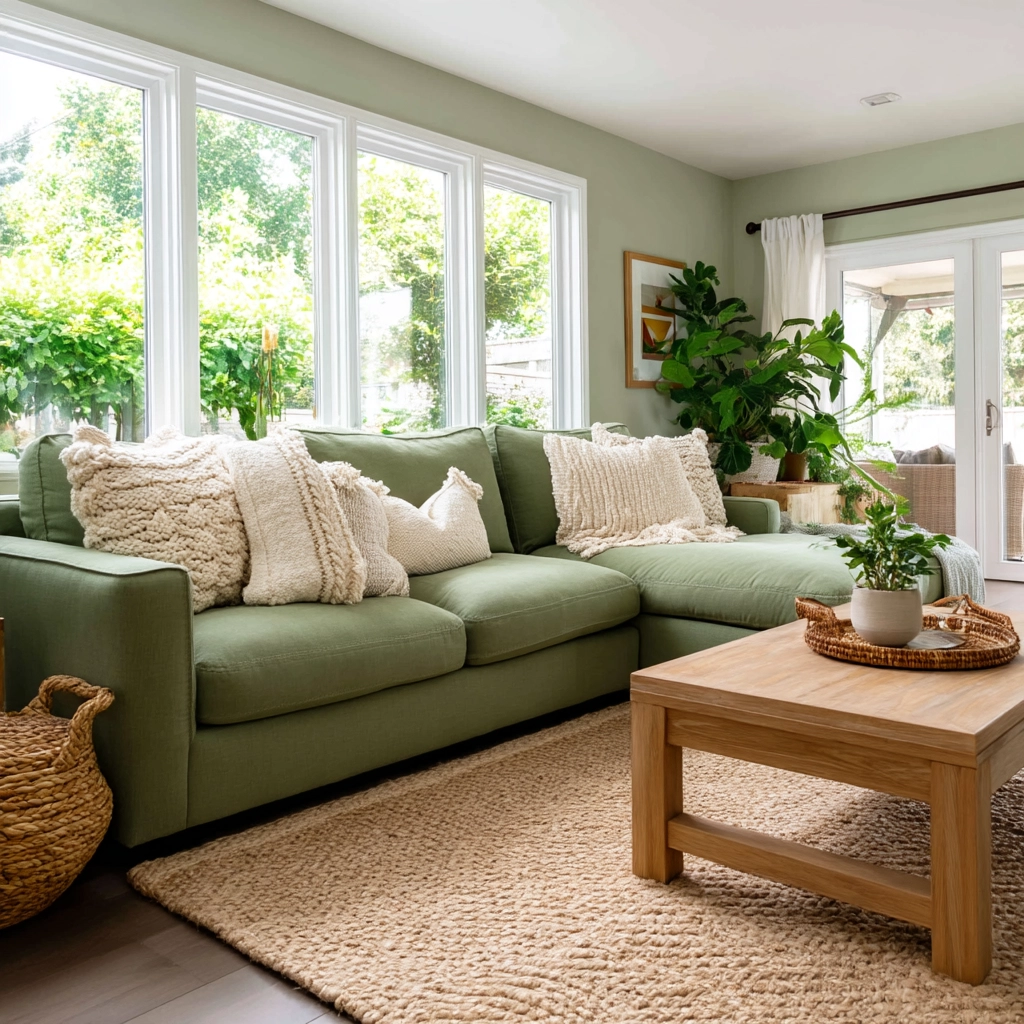 green living room decor 3