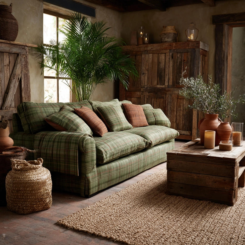 green living room decor 37