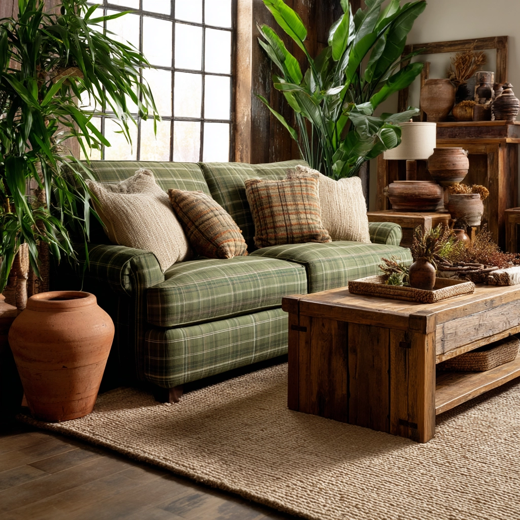 green living room decor 38