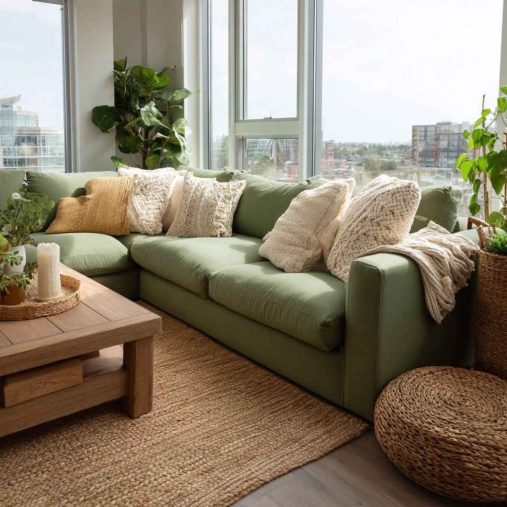 green living room decor 4