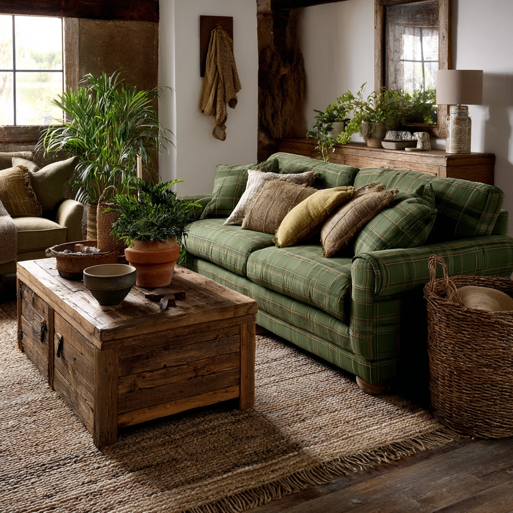 green living room decor 40