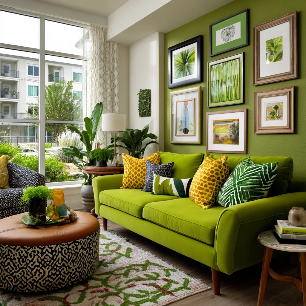 green living room decor 41