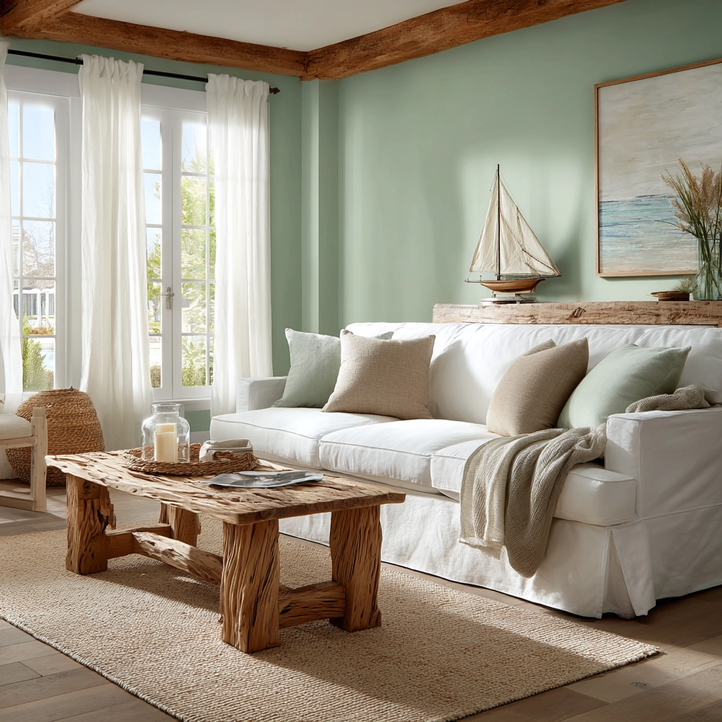 green living room decor 45