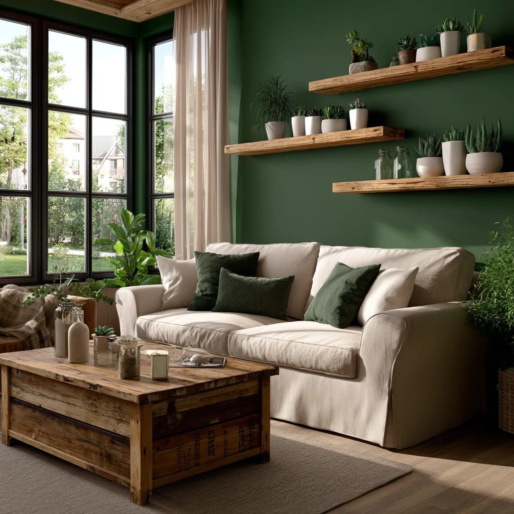 green living room decor 5