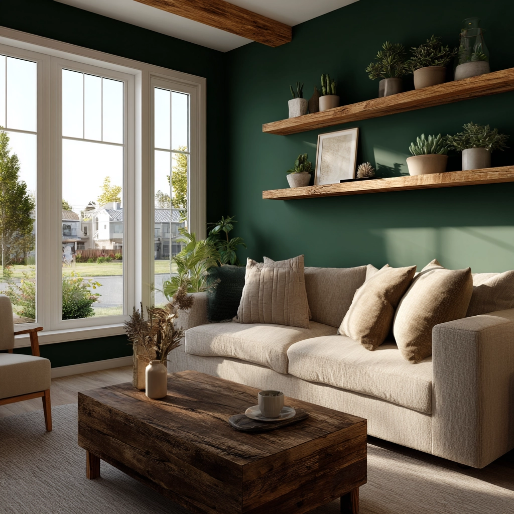 green living room decor 6
