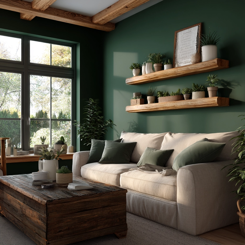 green living room decor 8