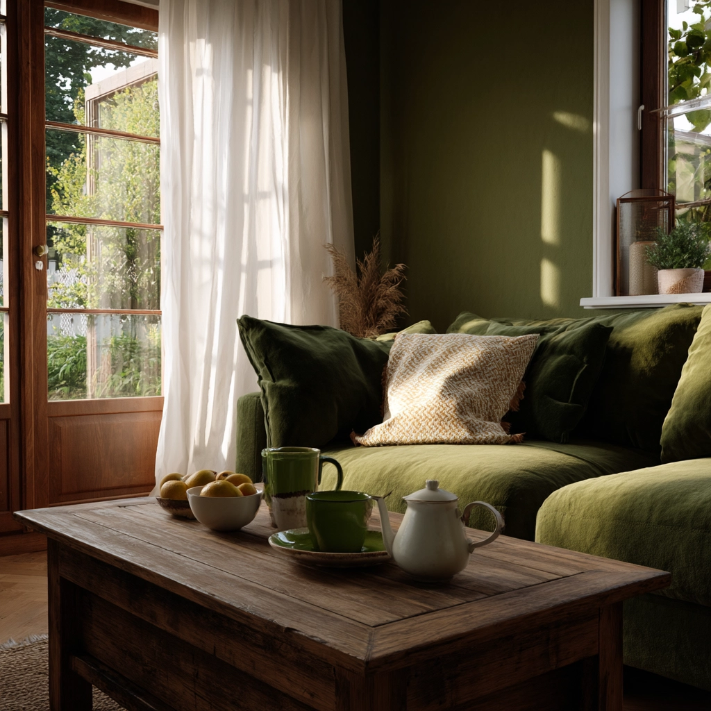 green living room ideas 14