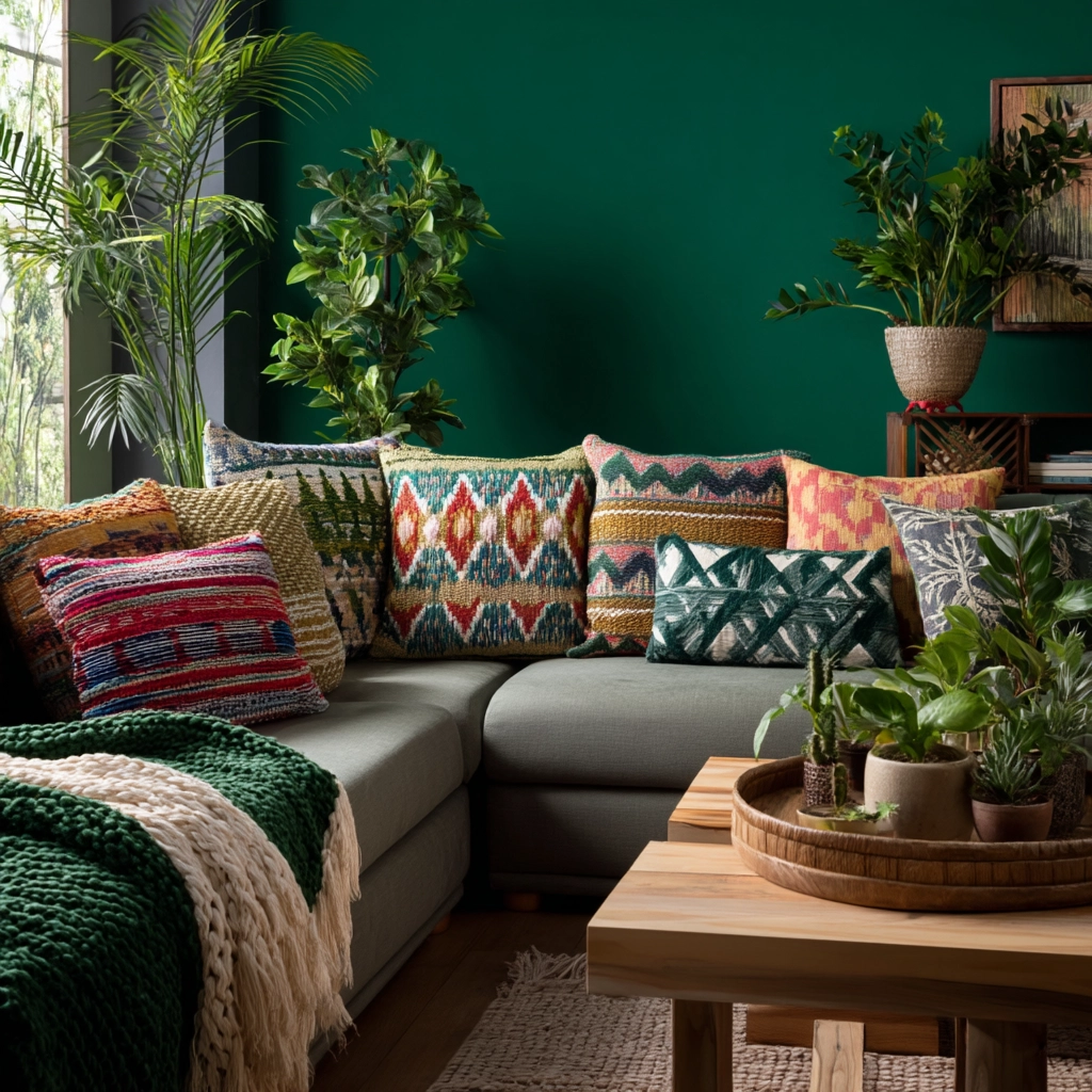 green living room ideas 17
