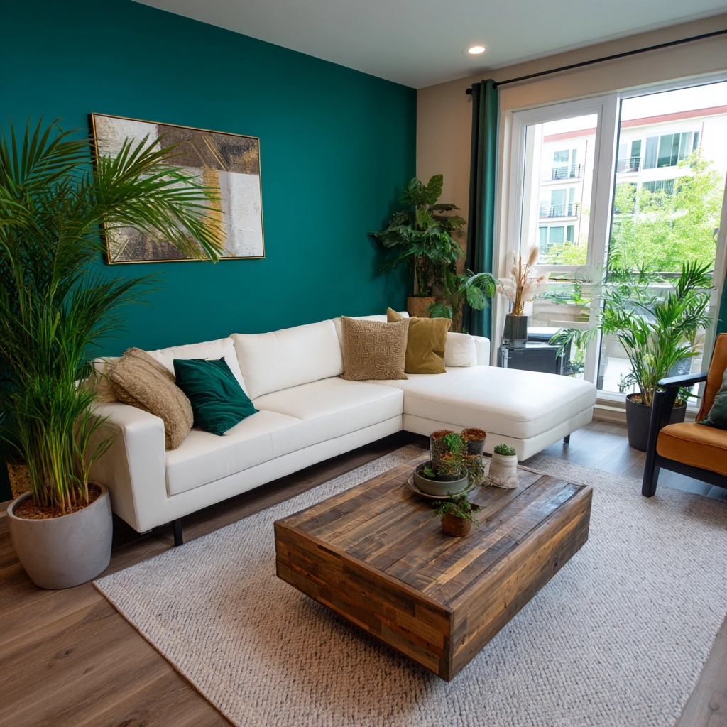 green living room ideas 25