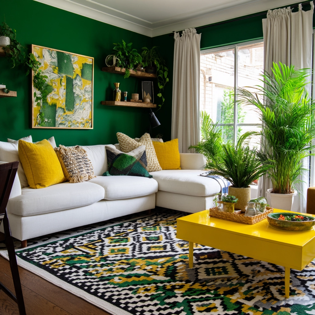 green living room ideas 37