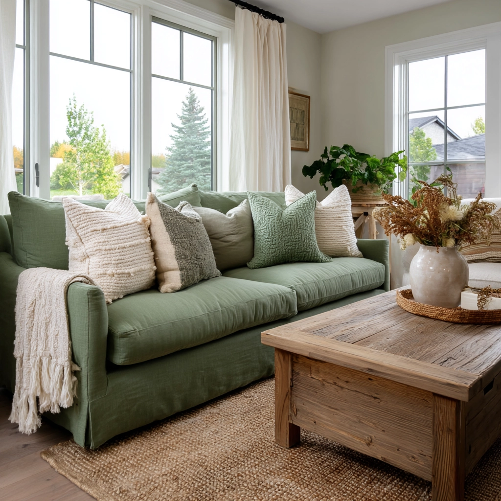 green living room ideas 4