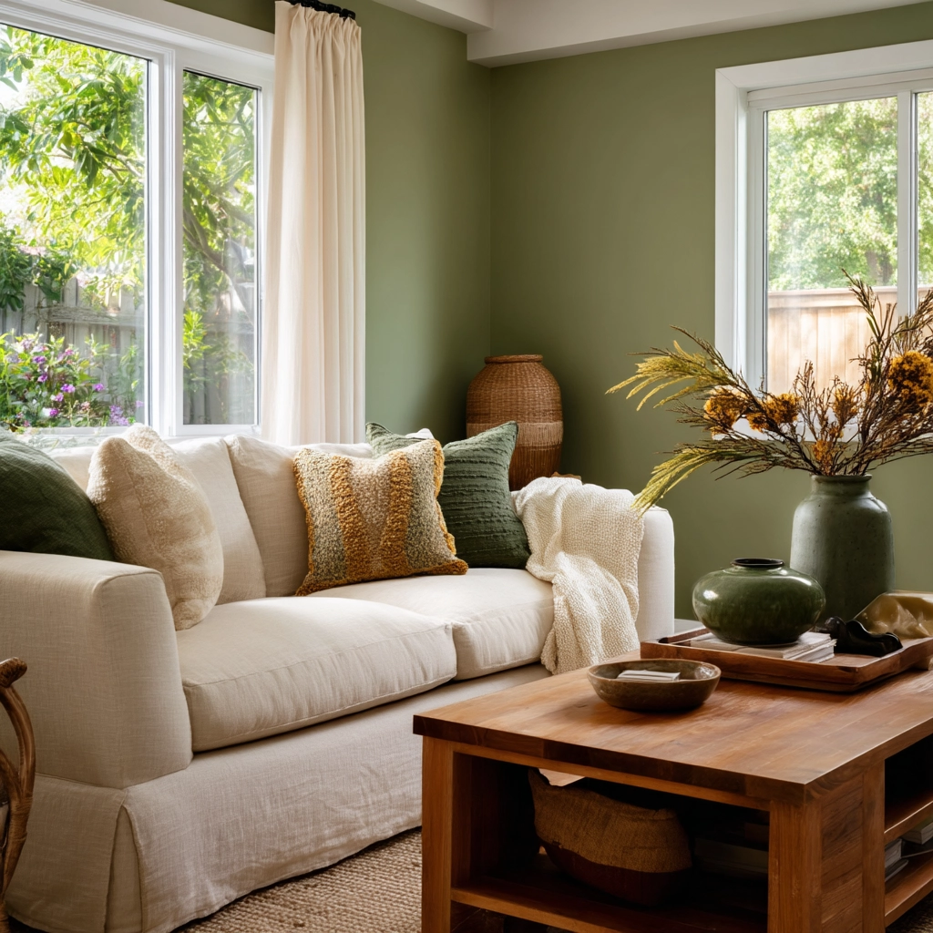 green living room ideas 44