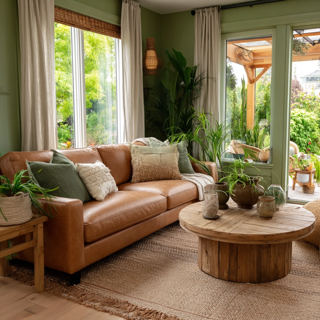 green living room ideas 49